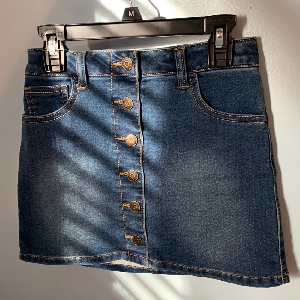 demin mini skirt from “target” in size small